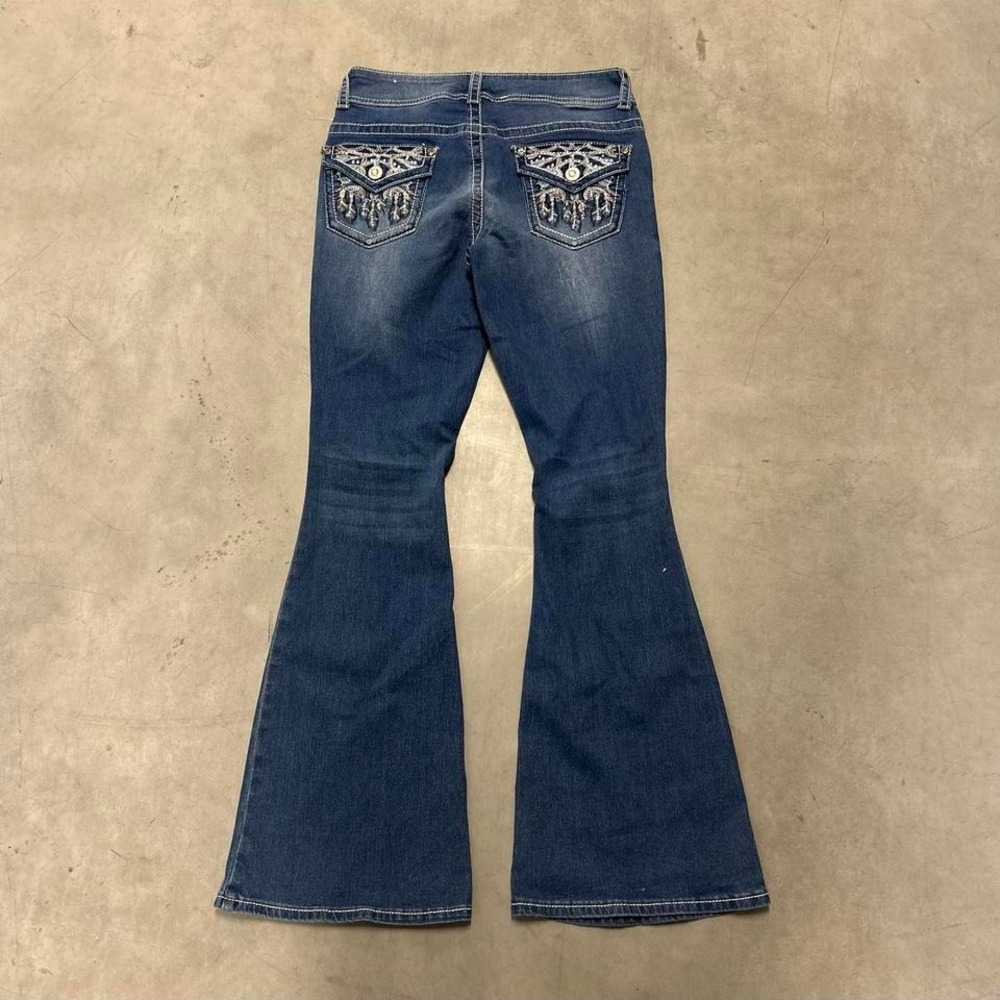 Y2K Dark Wash Flared‎ Bootcut Jeans
